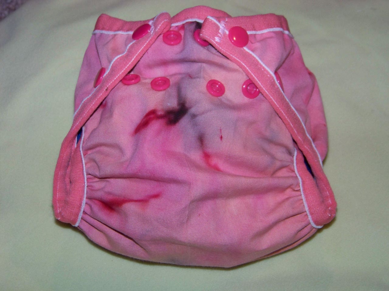 Pink Batik Pocket Diaper - Small