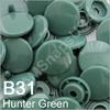 B31 Hunter/Forest  * 25 *  complete snap set