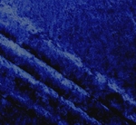 Crushed Velvet "Panne" Royal Blue Color - by the Yard