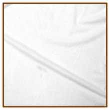 White Suedecloth - by the inch