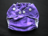 Tie Dye Purple Pocket Diaper -Small